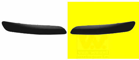 Bumper moulding Volkswagen: 5895581 Van Wezel Trim front bumper left