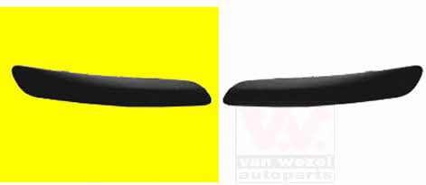 Bumper moulding Volkswagen: 5895582 Van Wezel Trim front bumper right