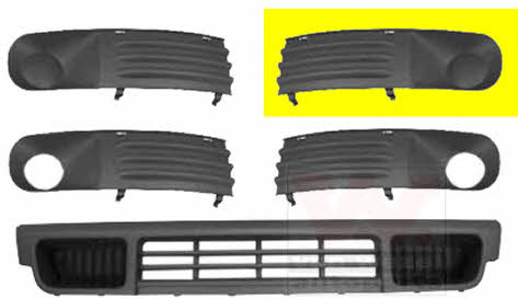 Van Wezel 5896591 Front bumper grille (plug) left 5896591