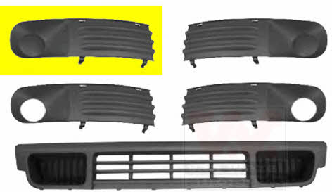 Van Wezel 5896592 Front bumper grille (plug) right 5896592