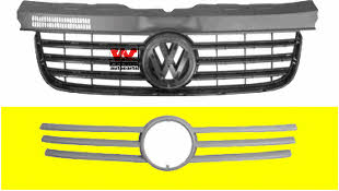 Radiator grill Volkswagen California T5: 5897510 Van Wezel Grille radiator