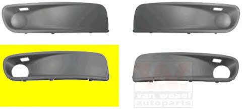 Bumper mesh Volkswagen Multivan: 5897594 Van Wezel Front bumper grille (plug) right