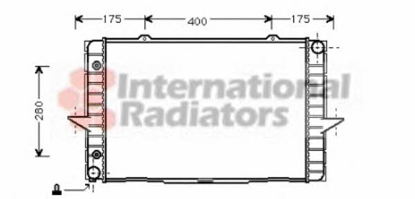 Car radiator Volvo 850: 59002064 Van Wezel Engine cooling radiator