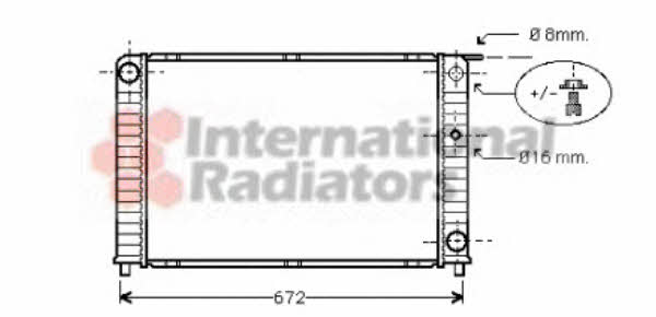 Engine cooling radiator Volvo 940: 59002088 Van Wezel Engine cooling radiator
