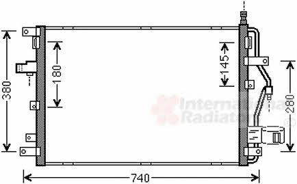 59005158 Van Wezel AC Condenser