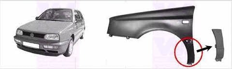 5880156 Van Wezel Repair part front fender right