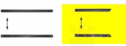 Door moulding Volkswagen Golf: 5880425 Van Wezel Rear door trim left