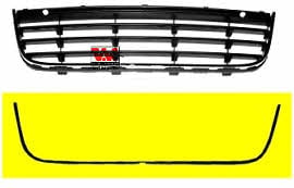 Radiator grille Volkswagen Jetta: 5886419 Van Wezel Trim/Protective Strip Set, radiator grille