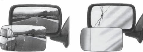 Van Wezel 7056 Left side mirror insert 7056