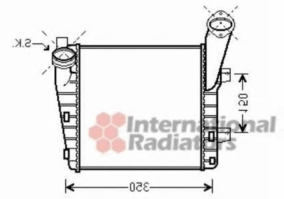 Van Wezel 74004057 Intercooler, charger 74004057 74004057 Van Wezel Intercooler, charger