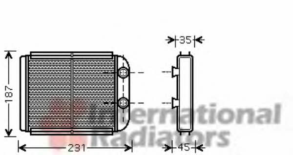 Van Wezel 59006132 Heat exchanger, interior heating 59006132