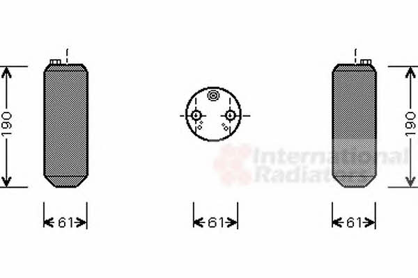 Van Wezel 5900D108 Dryer, air conditioner 5900D108