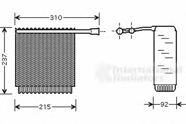 Van Wezel 5900V125 Air conditioner evaporator 5900V125