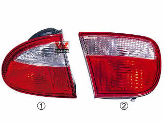 4934932 Van Wezel Tail lamp outer right