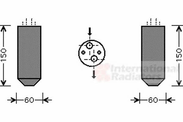 Van Wezel 8100D078 Dryer, air conditioner 8100D078