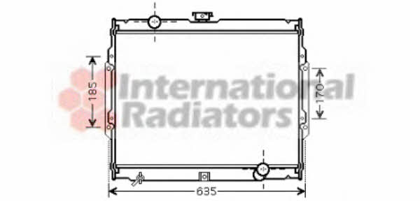 Van Wezel 82002108 Engine cooling radiator 82002108 82002108 Van Wezel Engine cooling radiator