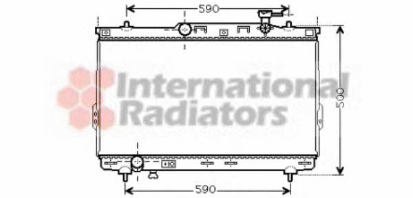 Van Wezel 82002109 Engine cooling radiator 82002109 82002109 Van Wezel Engine cooling radiator