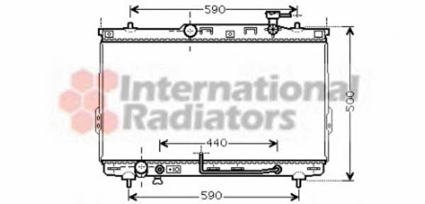 Van Wezel 82002110 Engine cooling radiator 82002110 82002110 Van Wezel Engine cooling radiator