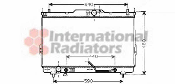 Car radiator Hyundai Santa Fe: 82002114 Van Wezel Engine cooling radiator