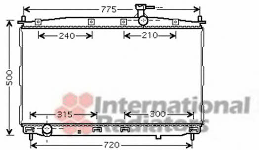 82002173 Van Wezel Engine cooling radiator