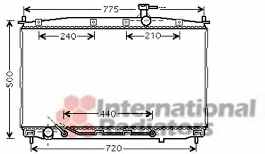 Van Wezel 82002174 Engine cooling radiator 82002174 82002174 Van Wezel Engine cooling radiator