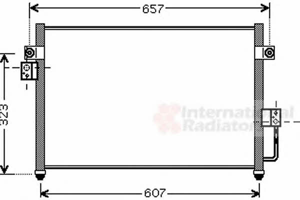 Air con condenser Hyundai Terracan: 82005134 Van Wezel AC Condenser