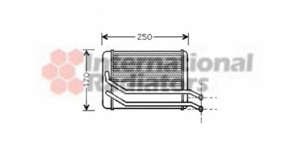 Van Wezel 82006118 Heat exchanger, interior heating 82006118