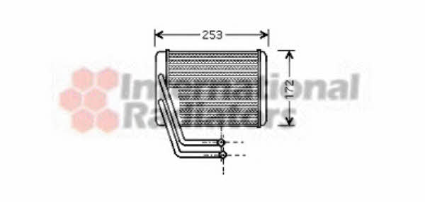 Van Wezel 82006144 Heat exchanger, interior heating 82006144