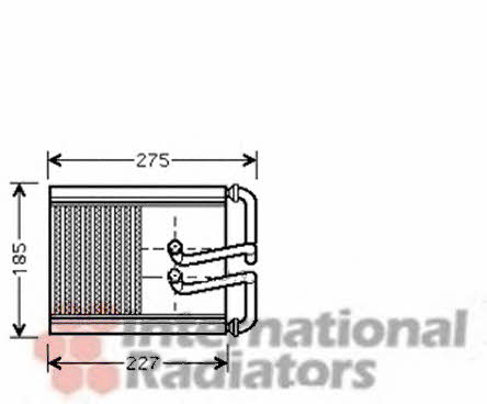 Van Wezel 82006169 Heat exchanger, interior heating 82006169