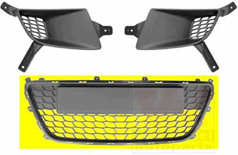 Bumper mesh Hyundai i30: 8207590 Van Wezel Front bumper grill