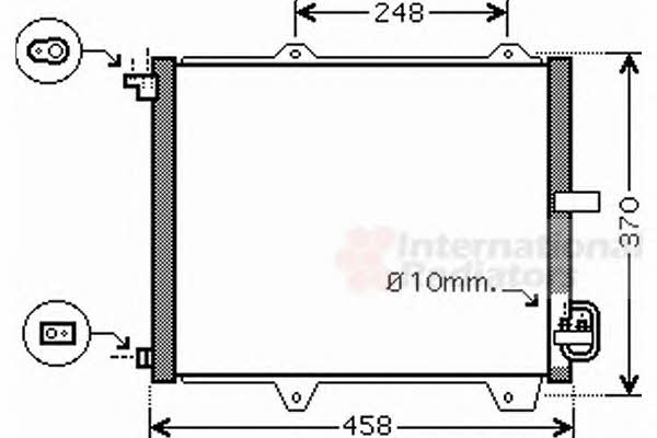 Air con condenser Suzuki Ignis: 52005088 Van Wezel AC Condenser