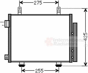 Air conditioner condenser Suzuki Alto: 52005115 Van Wezel AC Condenser