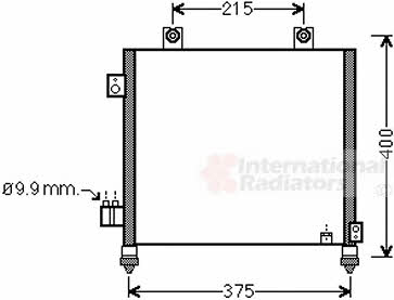 Air con condenser Suzuki Ignis: 52005120 Van Wezel AC Condenser