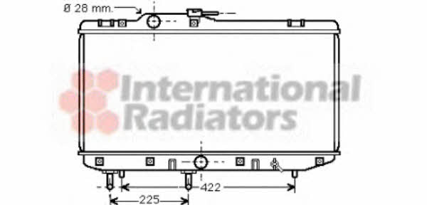 Engine radiator Toyota Starlet: 53002151 Van Wezel Engine cooling radiator