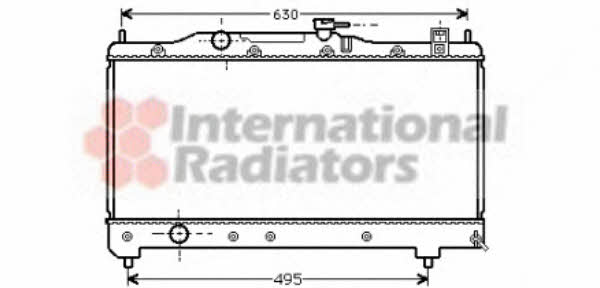Van Wezel 53002237 Engine cooling radiator 53002237 53002237 Van Wezel Engine cooling radiator