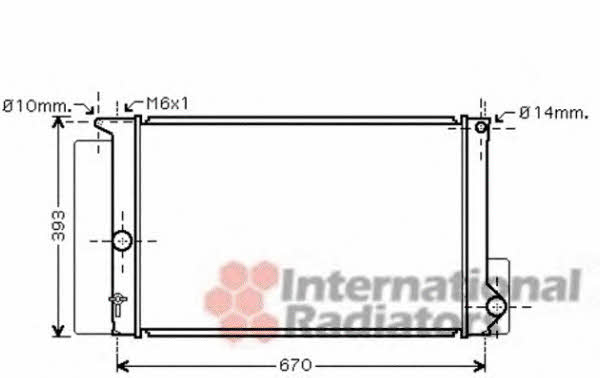 Van Wezel 53002397 Engine cooling radiator 53002397 53002397 Van Wezel Engine cooling radiator
