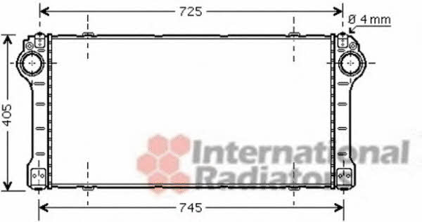53004476 Van Wezel Intercooler, charger