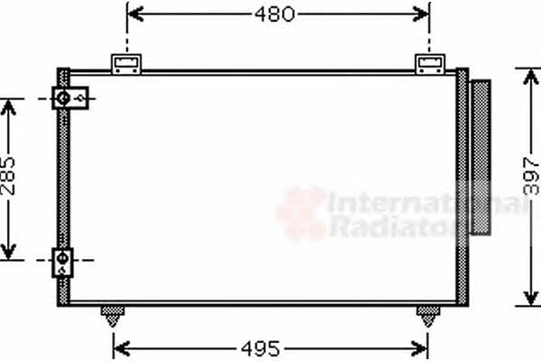 53005286 Van Wezel AC Condenser