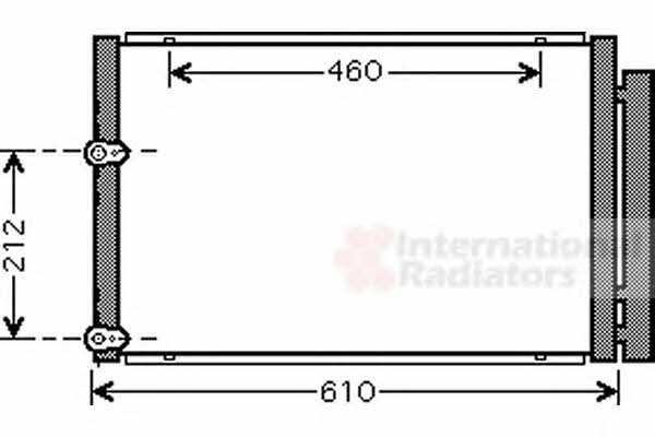 Air con condenser Toyota Prius: 53005429 Van Wezel AC Condenser