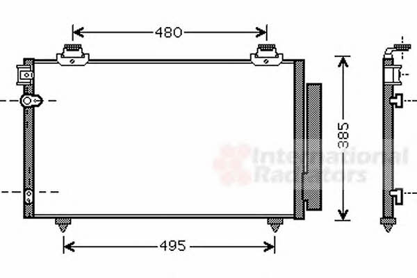 Air con condenser Toyota Corolla: 53005481 Van Wezel AC Condenser