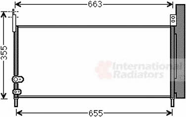 Aircon condenser Lexus CT: 53005576 Van Wezel AC Condenser