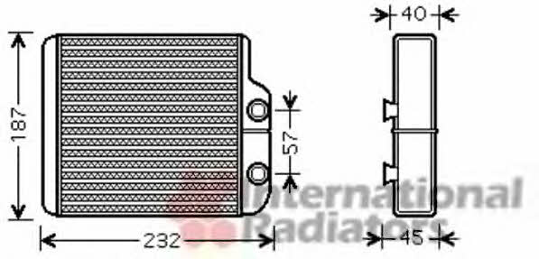 Van Wezel 53006368 Heat exchanger, interior heating 53006368