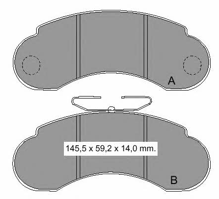 Vema 834840 Brake Pad Set, disc brake 834840