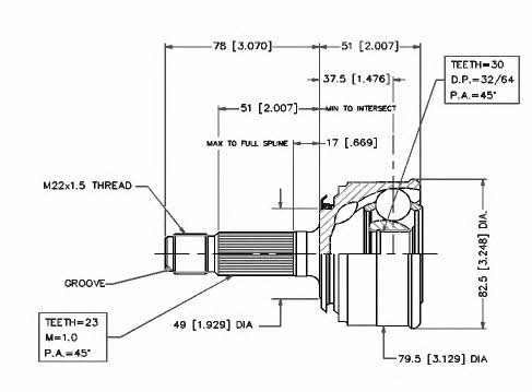 Vema 18289 CV joint 18289