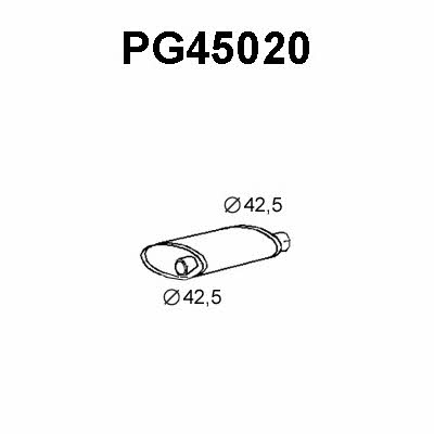 Veneporte PG45020 Central silencer PG45020