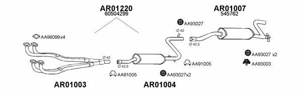  010002 Exhaust system 010002