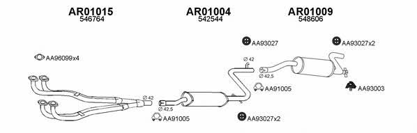  010004 Exhaust system 010004