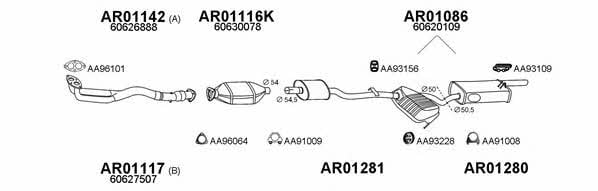 010016 Exhaust system 010016