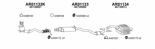 010021 Exhaust system 010021