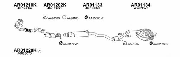  010022 Exhaust system 010022